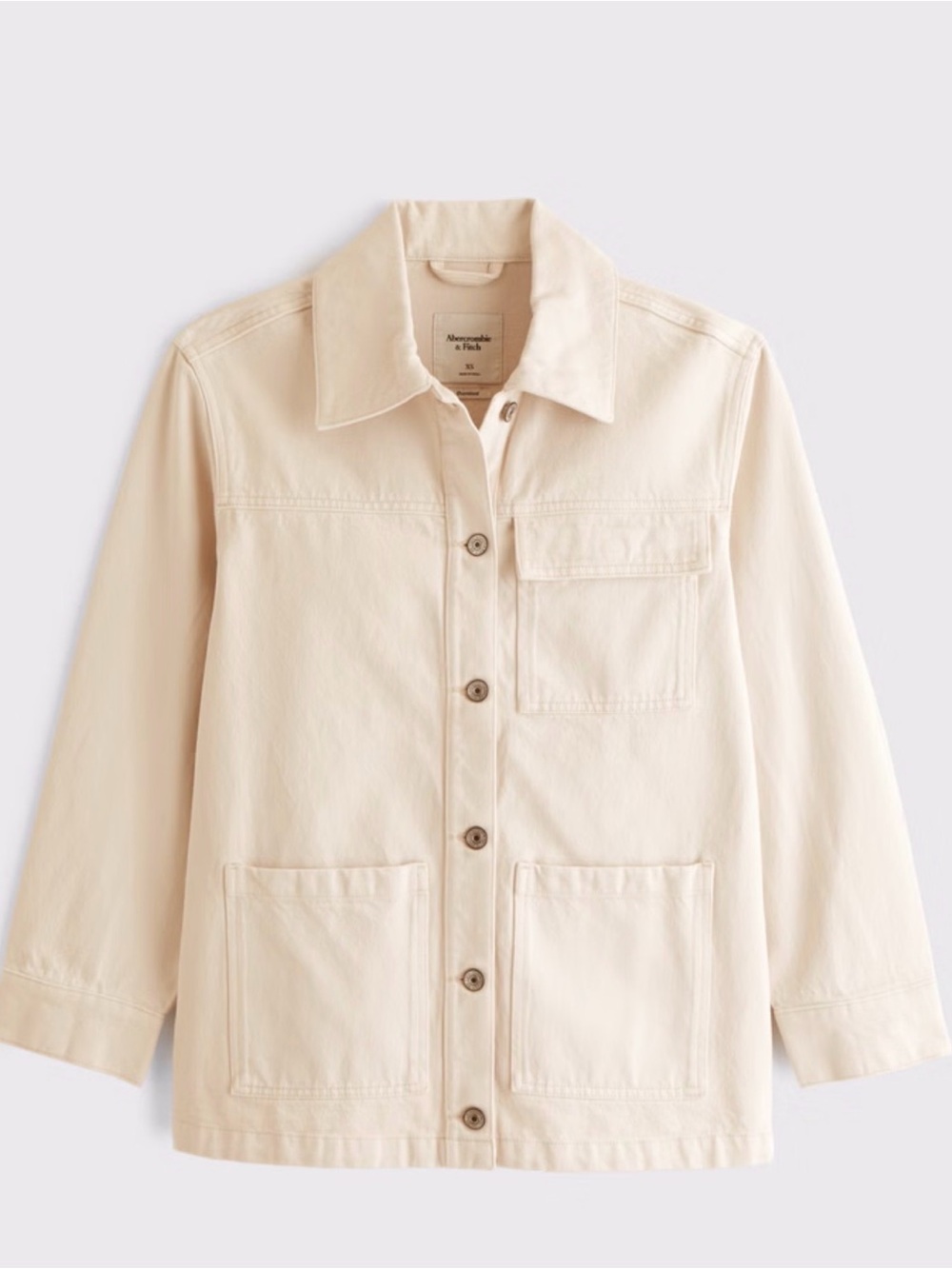 NWT Abercrombie Denim Utility Shirt Jacket XXS